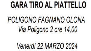 GARA TIRO AL PIATTELLO - FAGNANO OLONA 2024