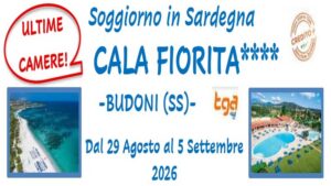 ULTIME CAMERE!!! Sardegna - Cala Fiorita dal 29.08 al 05.09.2026